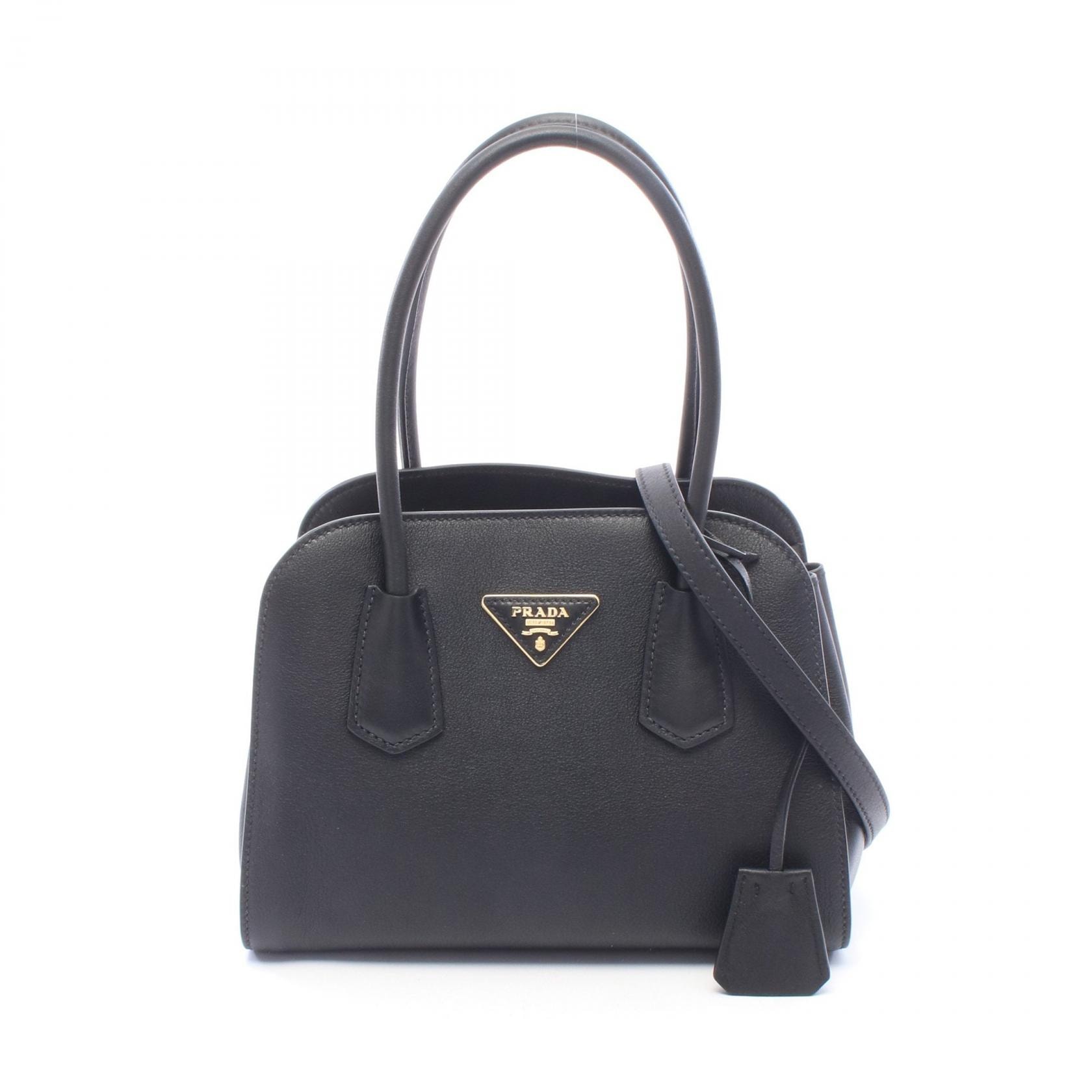 プラダ PRADA 2WAY ハンドバッグ バッグ レザー レディース ブラック系 1BG6152CYSF0002 【新品】