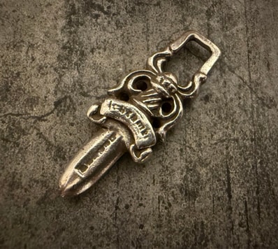 Chrome Hearts #5 Dagger Charm Zip 1 "Silver"