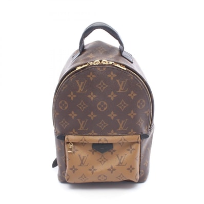 ルイ・ヴィトン LOUIS VUITTON パームスプリングス バックパック PM リュックサック バックパック バッグ PVCコーティングキャンバス レザー モノグラム・リバース ベージュ レディース ブラウン系 / ベージュ系