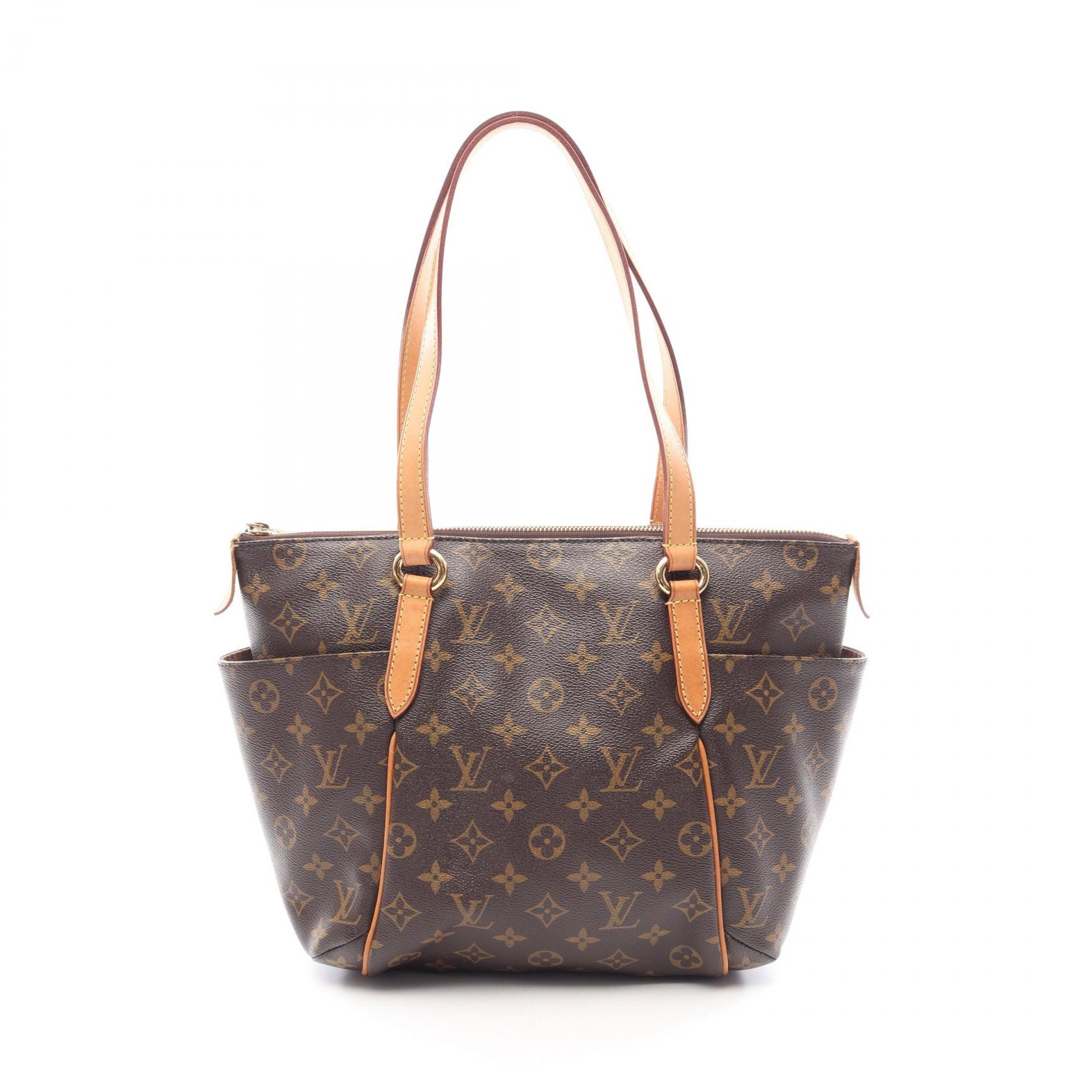 ルイ・ヴィトン LOUIS VUITTON トータリーPM トートバッグ バッグ PVCコーティングキャンバス レザー モノグラム レディース ブラウン系 M56688 【中古】