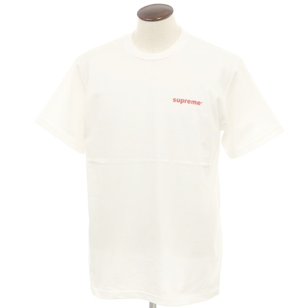 【中古】シュプリーム Supreme 2024年秋冬 Fuck Money Tee コットン クルーネック 半袖Tシャツ ホワイト【サイズL】【メンズ】