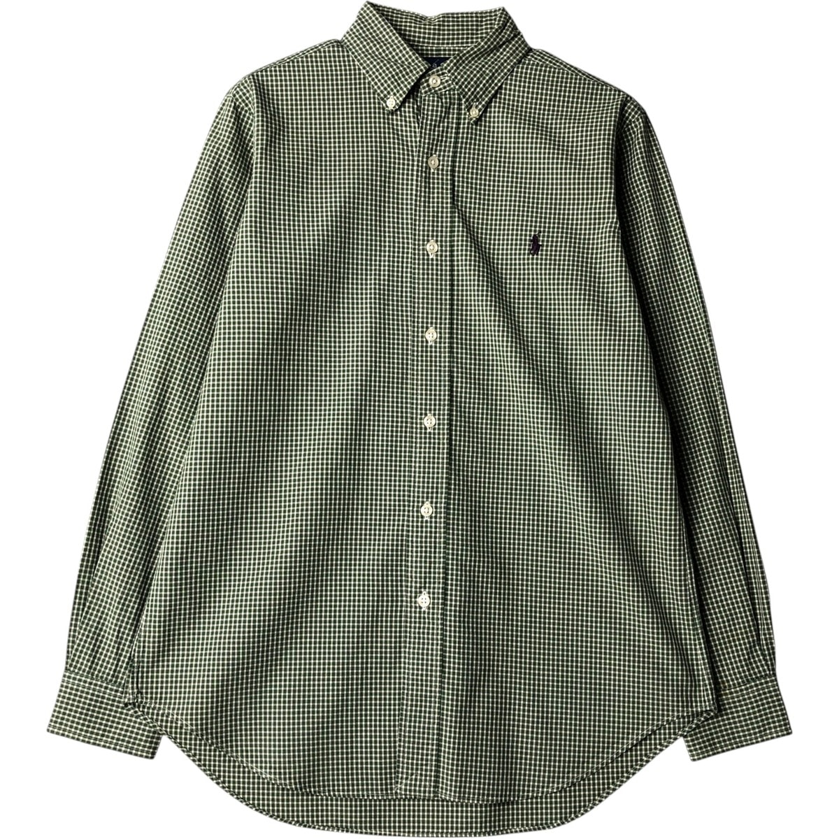 古着 ラルフローレン Ralph Lauren CLASSIC FIT クラシックフィット 長袖 ボタンダウンチェックシャツ メンズS相当/eaa650136