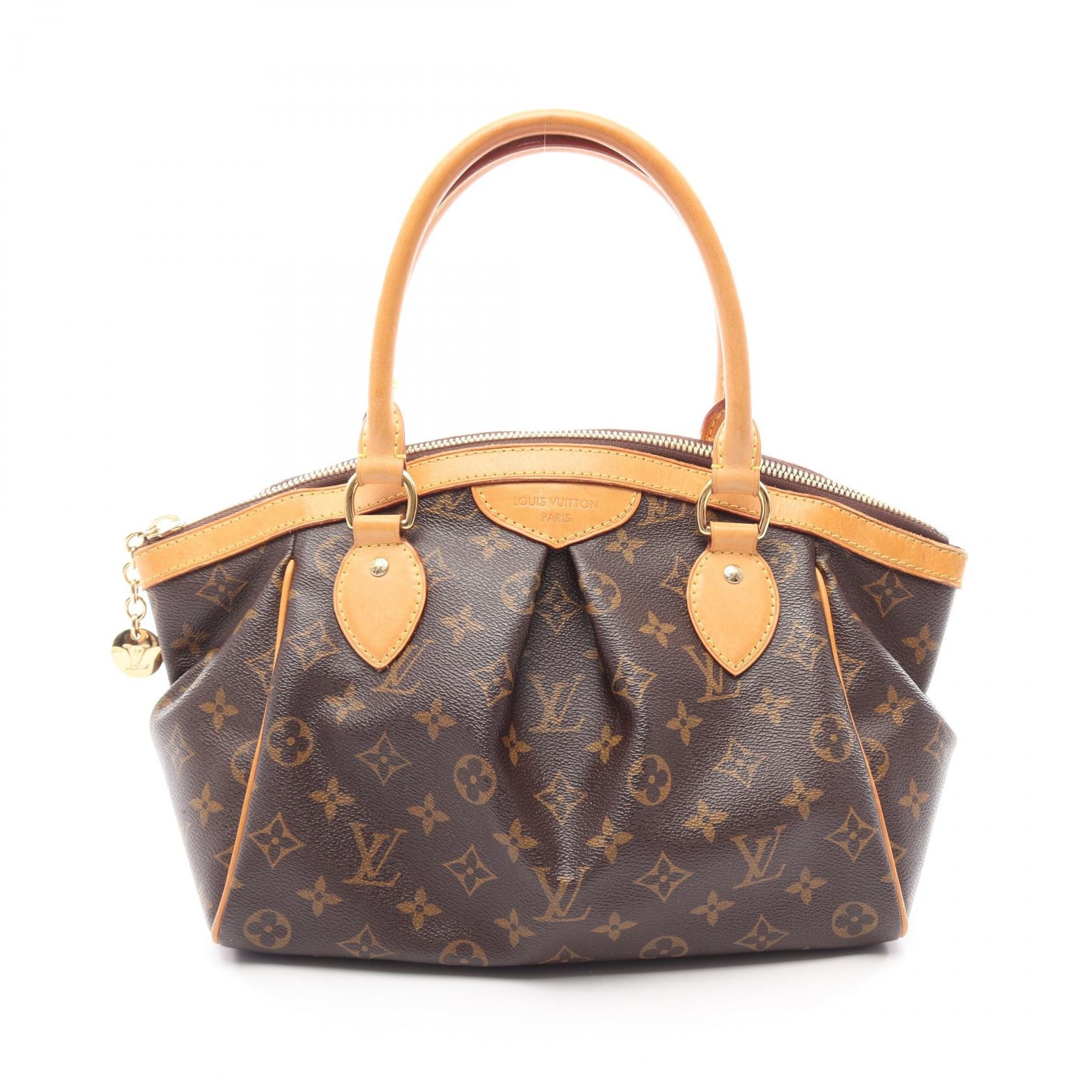 ルイ・ヴィトン LOUIS VUITTON ティヴォリPM ハンドバッグ バッグ PVCコーティングキャンバス レザー モノグラム レディース ブラウン系 M40143 【中古】