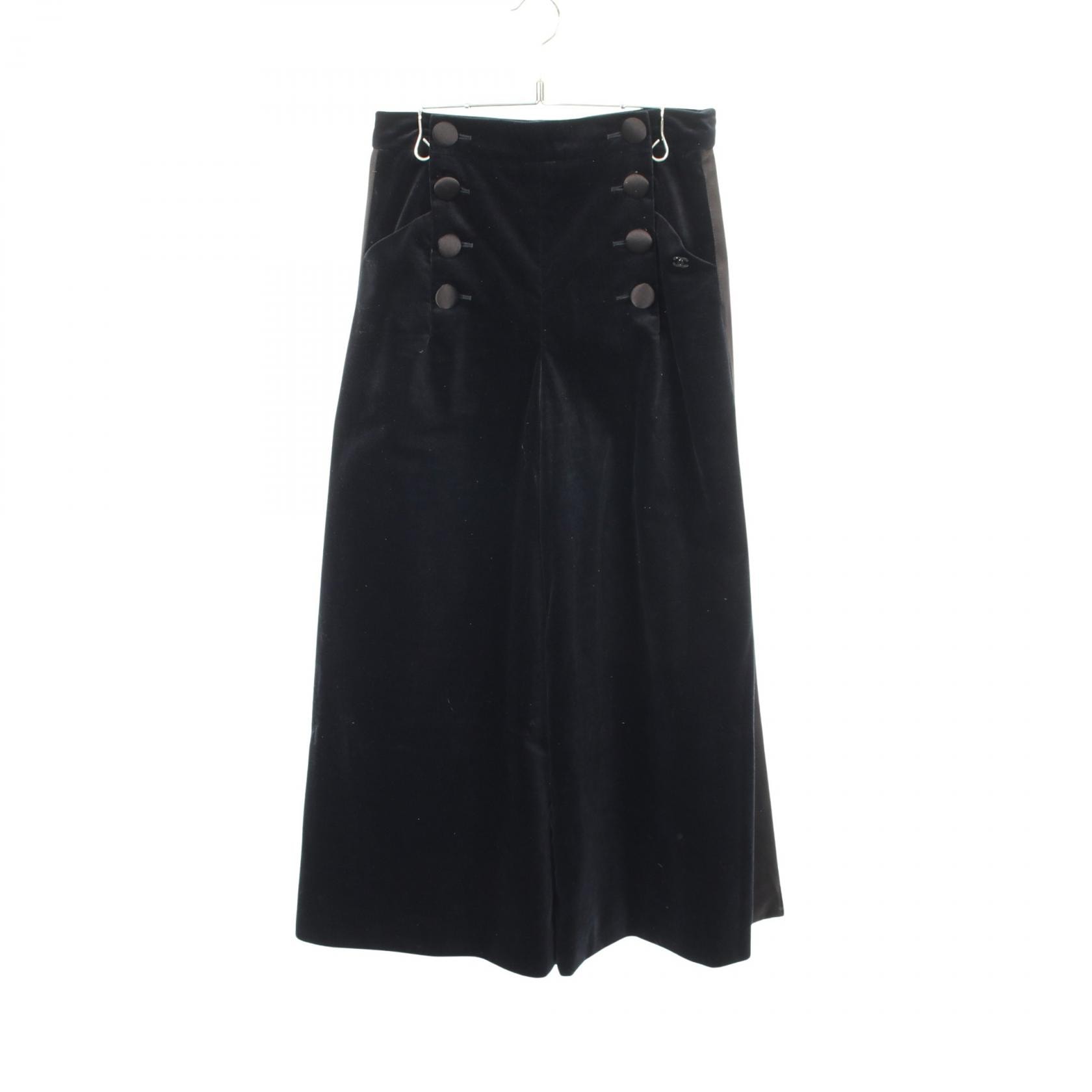 シャネル CHANEL パンツ 衣料品 ボトムス コットン レディース ネイビー系 P59405V38617 【中古】