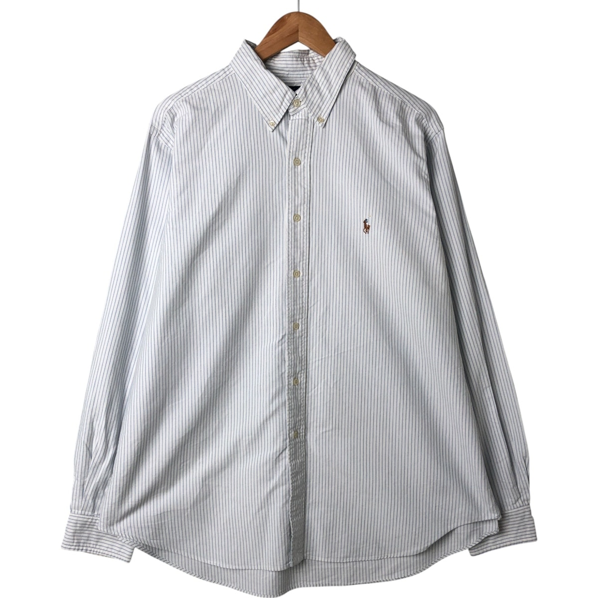 古着 ラルフローレン Ralph Lauren Ralph Lauren CLASSIC FIT 長袖 ボタンダウンストライプシャツ メンズXL相当/eaa549327