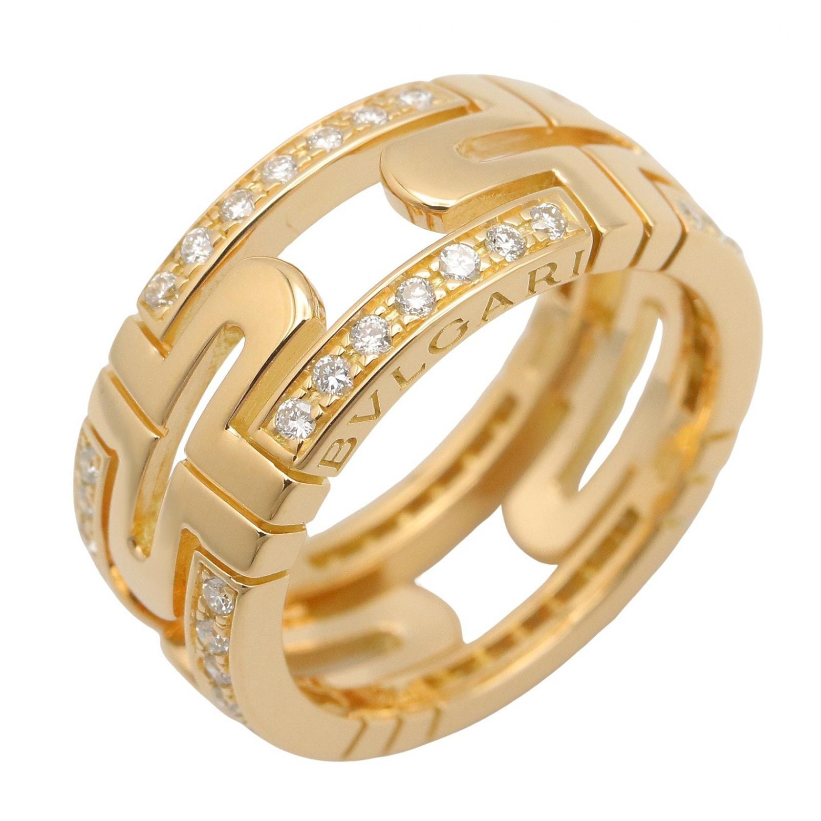 ブルガリ BVLGARI パレンテシ ダイヤ リング リング・指輪 ジュエリー K18(イエローゴールド) ダイヤモンド レディース クリア系 / ゴールド系 【中古】