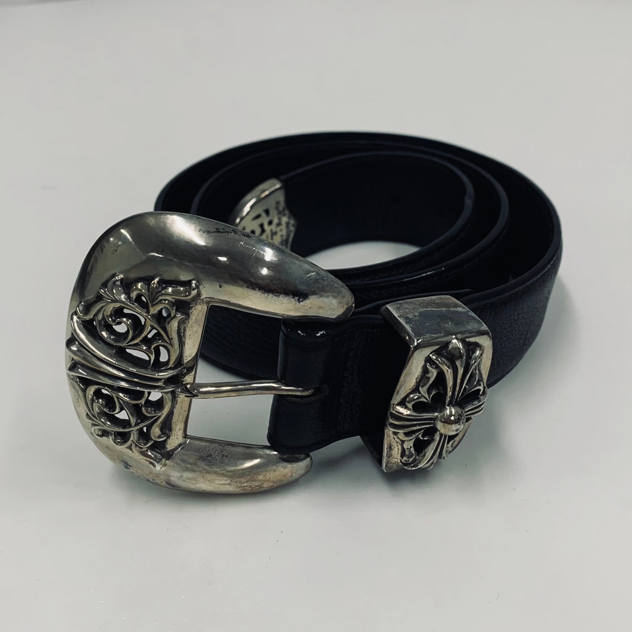 Chrome Hearts Classic 3PC Belt "Black/Silver"