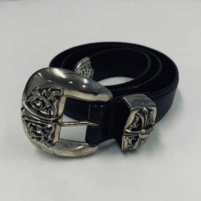 Chrome Hearts Classic 3PC Belt "Black/Silver"