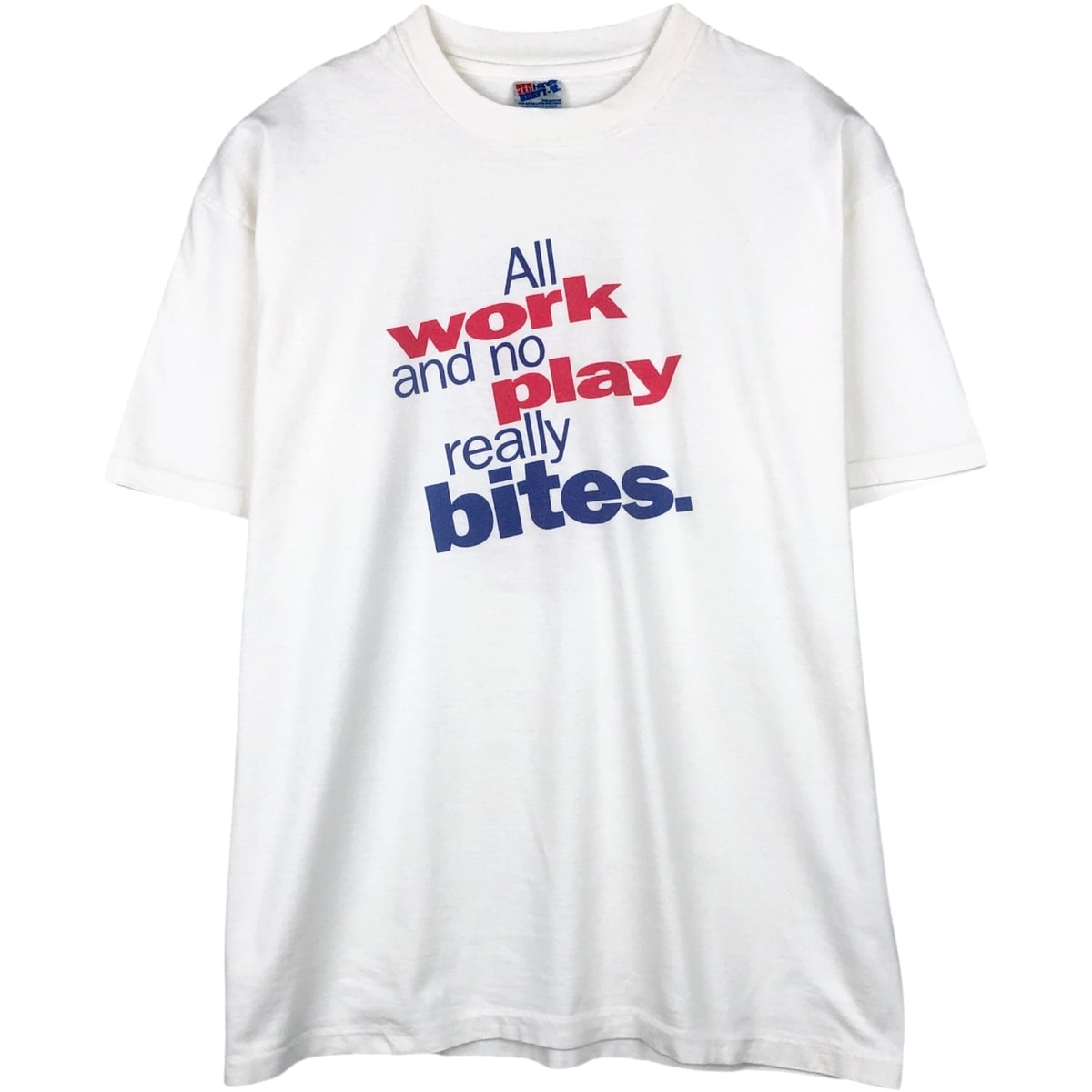 古着 90年代 ヘインズ Hanes メッセージプリントTシャツ USA製 メンズXL相当 ヴィンテージ/eaa654375