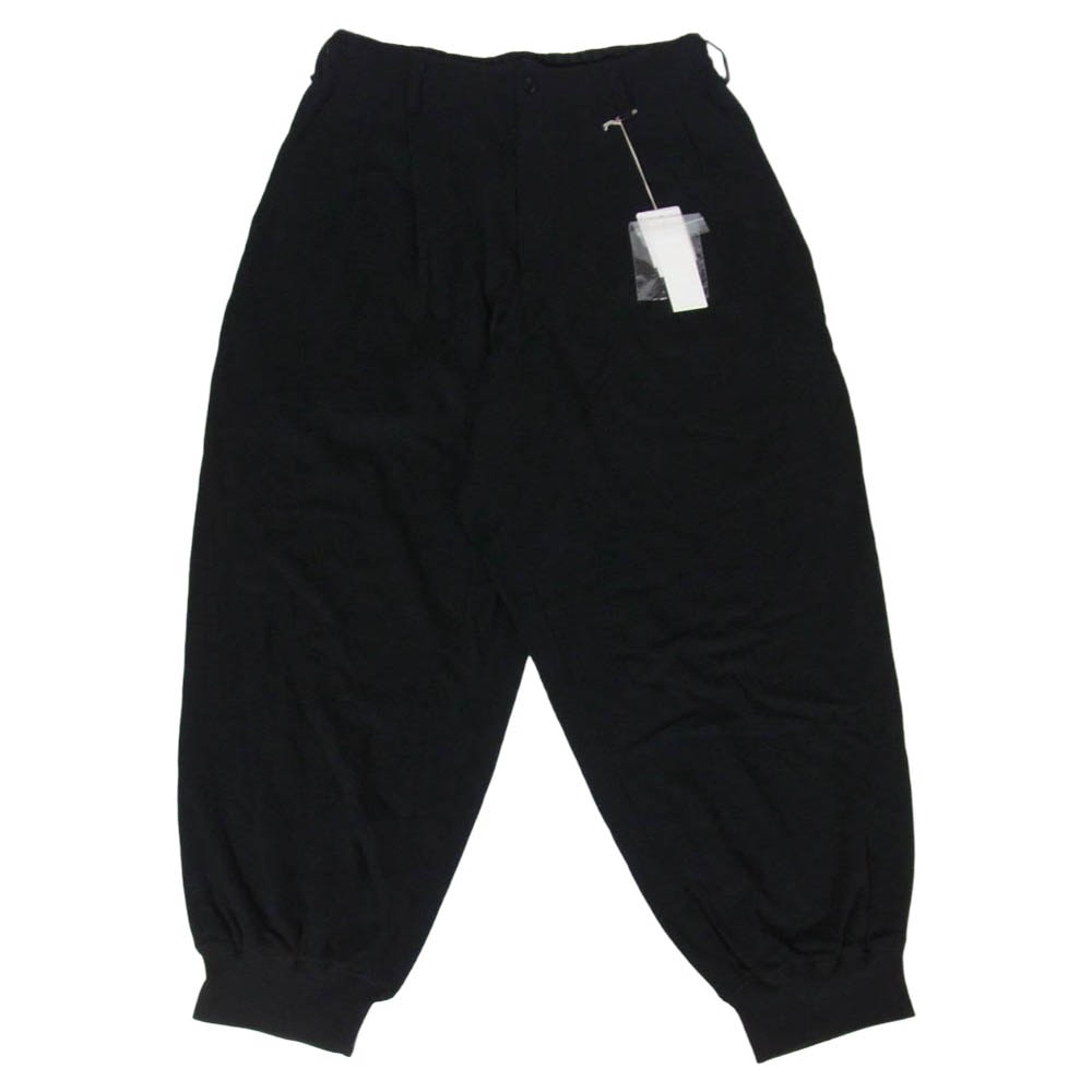 Yohji Yamamoto ヨウジヤマモト UQ-P33-008 S'YTE サイト 40/1 COTTON GAUZE FLEECE TWO-TUCK JOGGER PANTS コットンガーゼ フリース ツータック ジョガーパンツ 03【美品】【中古】
