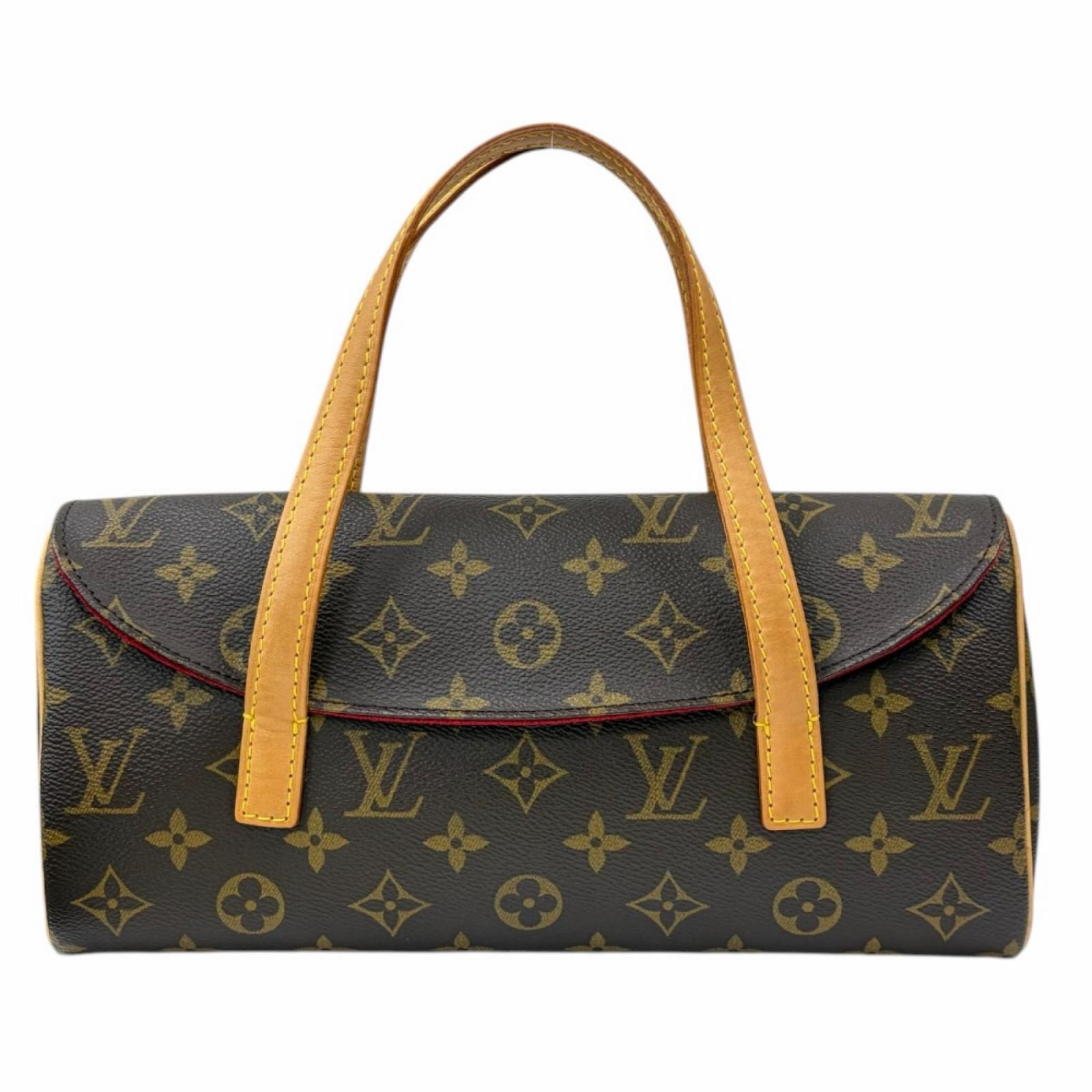 ルイヴィトン ソナチネ モノグラム ハンドバッグ モノグラムキャンバス M51902 ブラウン レディース LOUIS VUITTON  中古