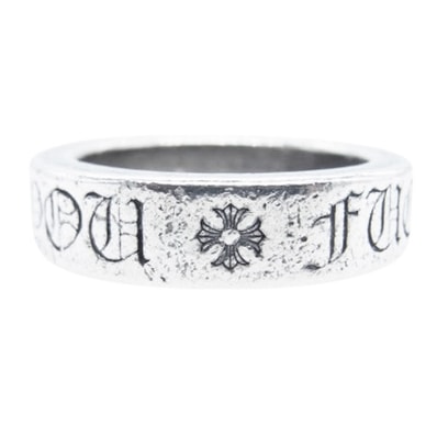 CHROME HEARTS クロムハーツ(原本無) リング FUCK YOU SPACER 6mm ファックユー スペーサー リング シルバー系 JP17.5号【中古】