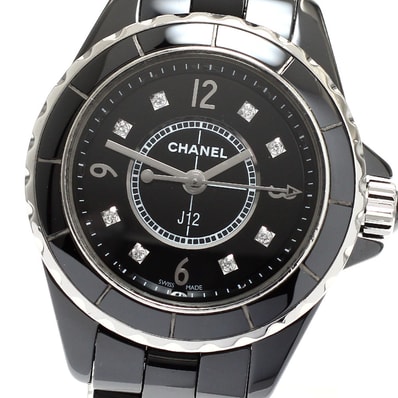 シャネル J12 8Pダイヤモンド H2569 レディース 【中古】