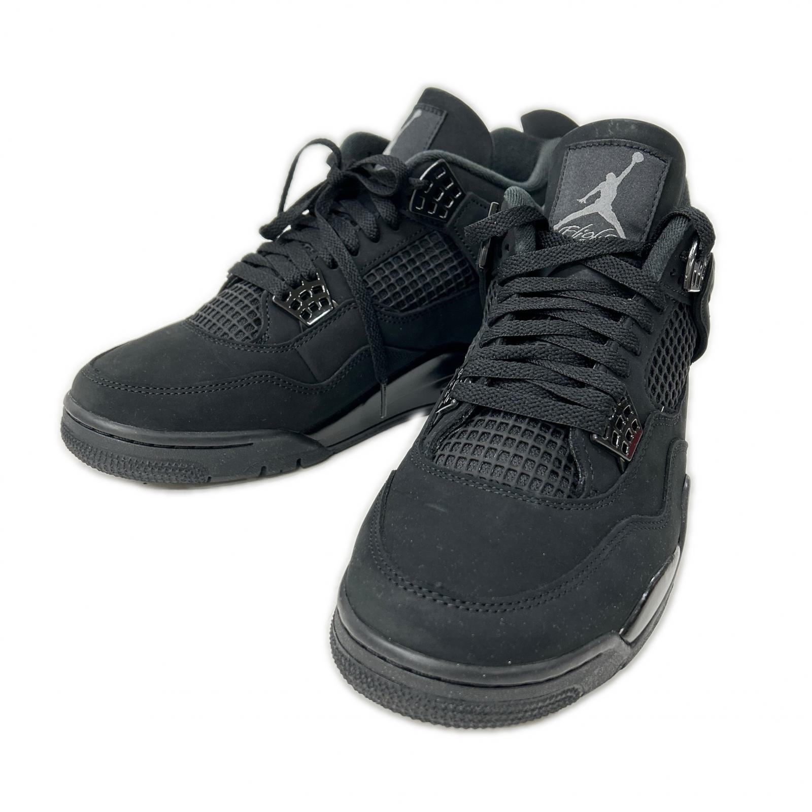 ナイキ 【新品同様】FV5029-010 Air Jordan 4 Retro OG Black Cat ハイカットスニーカー 28.5
