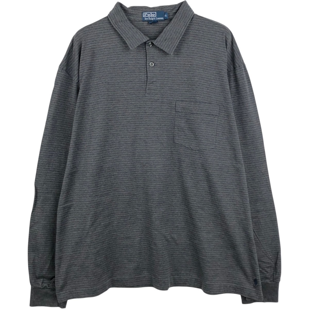 古着 ラルフローレン Ralph Lauren POLO by Ralph Lauren 長袖 ボーダー ポロシャツ メンズXL相当/eaa677667