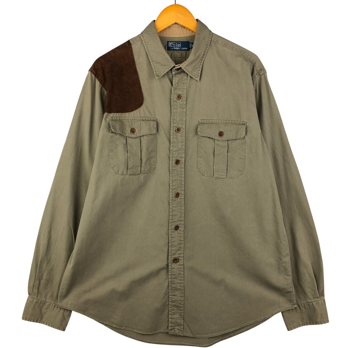 古着 ラルフローレン Ralph Lauren POLO by Ralph Lauren 長袖 コットンシャツ メンズXL相当/eaa588659