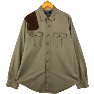 古着 ラルフローレン Ralph Lauren POLO by Ralph Lauren 長袖 コットンシャツ メンズXL相当/eaa588659