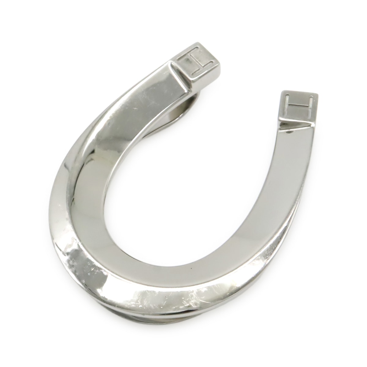 やや傷や汚れあり】エルメスマネークリップ ホースシュー H077310FJ00