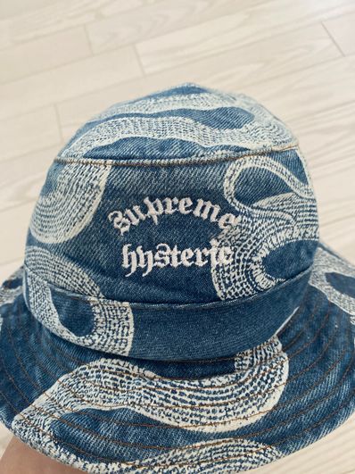 Supreme x HYSTERIC GLAMOUR Snake Denim Crusher "Blue"