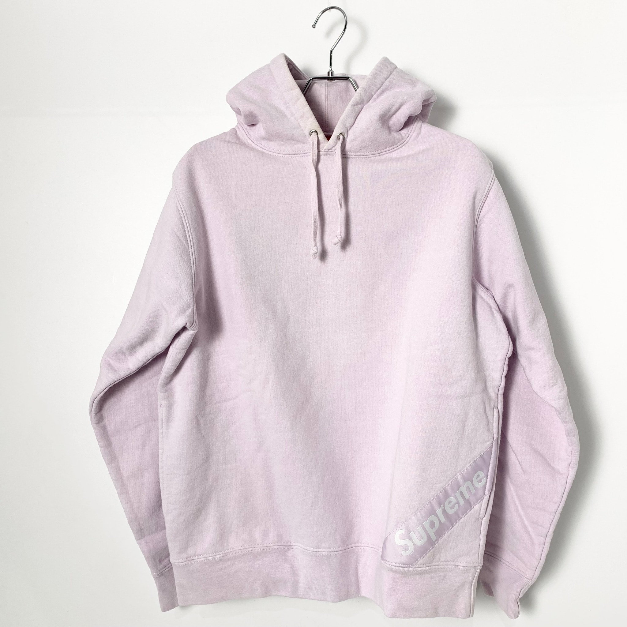 Supreme Corner Label Hooded Sweatshirt "Ligth Purple"