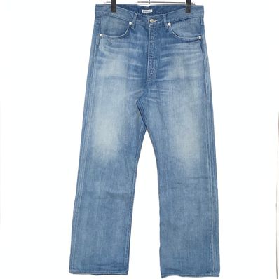 AURALEE Selvedge Faded Light Denim Pants "Light Indigo"