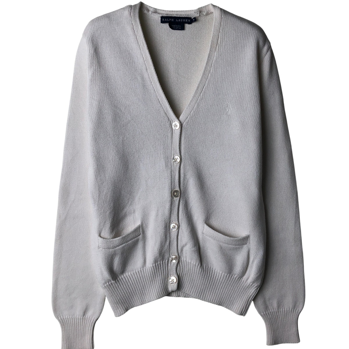 古着 ラルフローレン Ralph Lauren コットンニットカーディガン レディースM相当/eaa616856