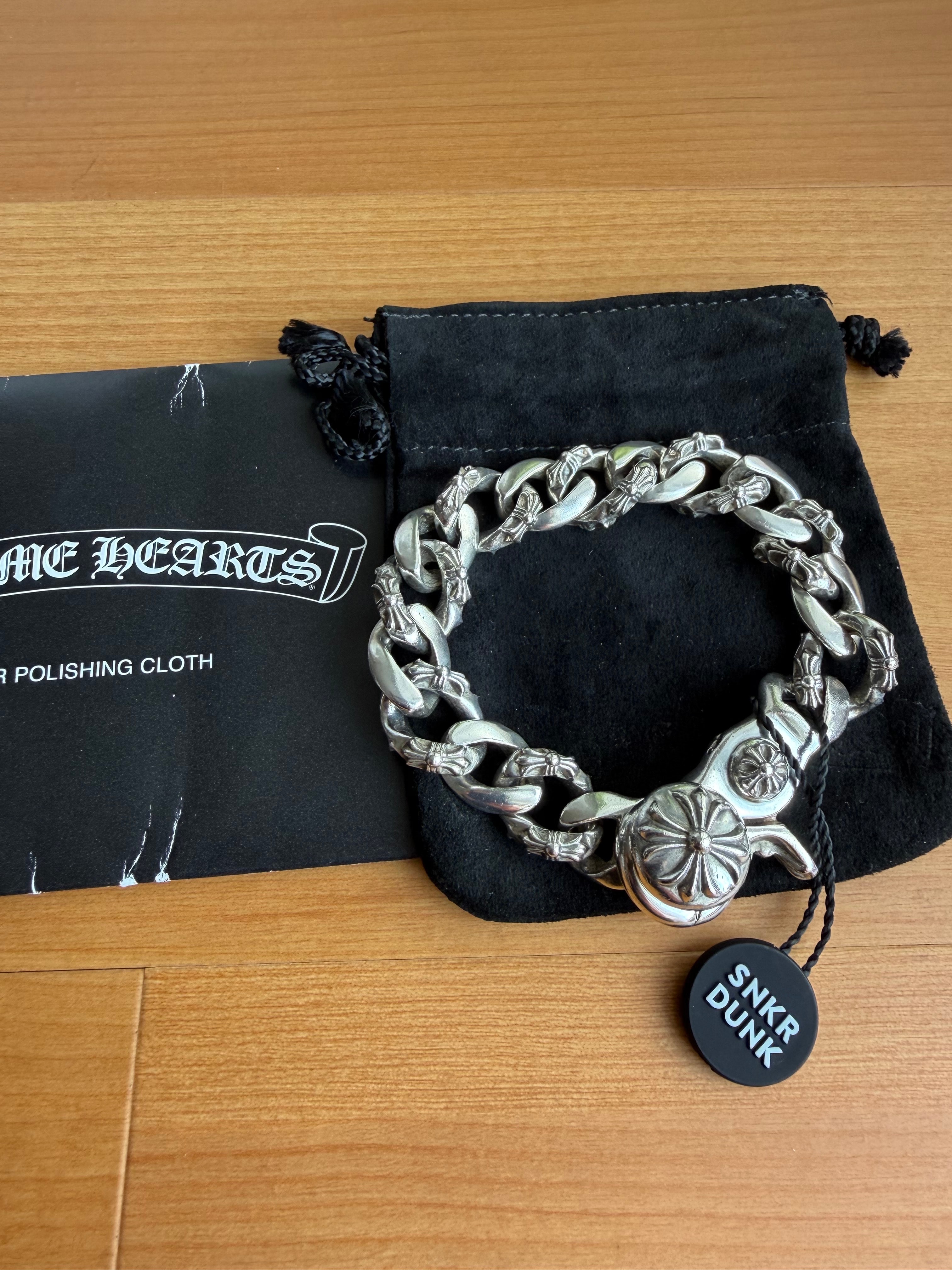 Chrome Hearts Fancy Link Bracelet / Clip "Silver"