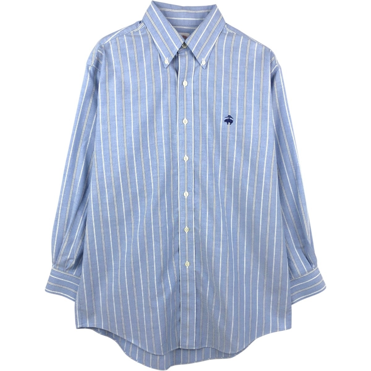 古着 ブルックスブラザーズ Brooks Brothers 346 長袖 ボタンダウンストライプシャツ メンズM相当/eaa666484