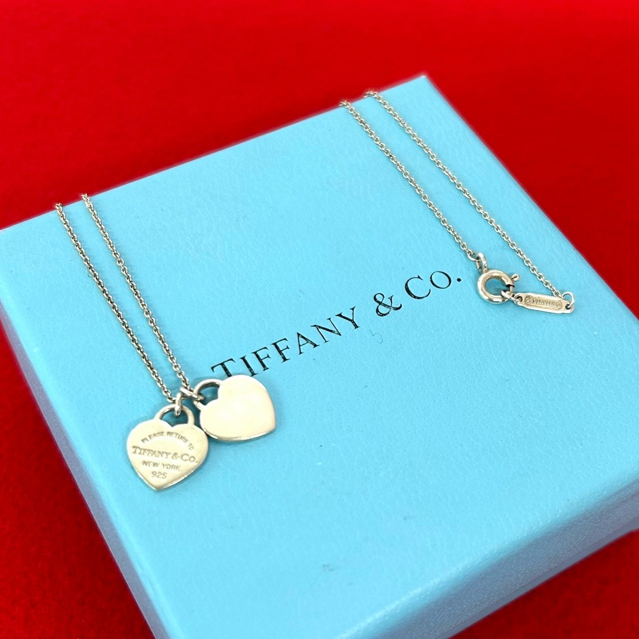 TIFFANY&Co. ティファニー リターントゥ ダブルハート タグ ペンダント シルバー925 ネックレス シルバー
19572