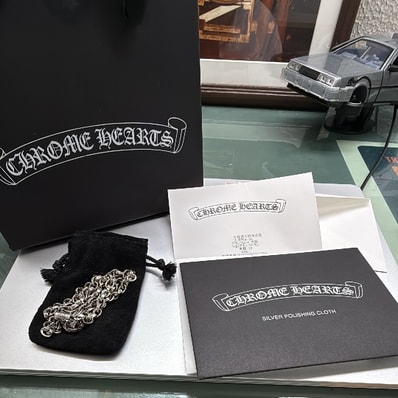 Chrome Hearts Paper Chain Necklace "Silver"