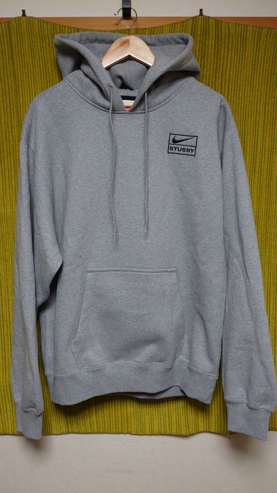 Stussy × Nike NRG Washed Hoodie (US Size) "Grey" DJ9488-063