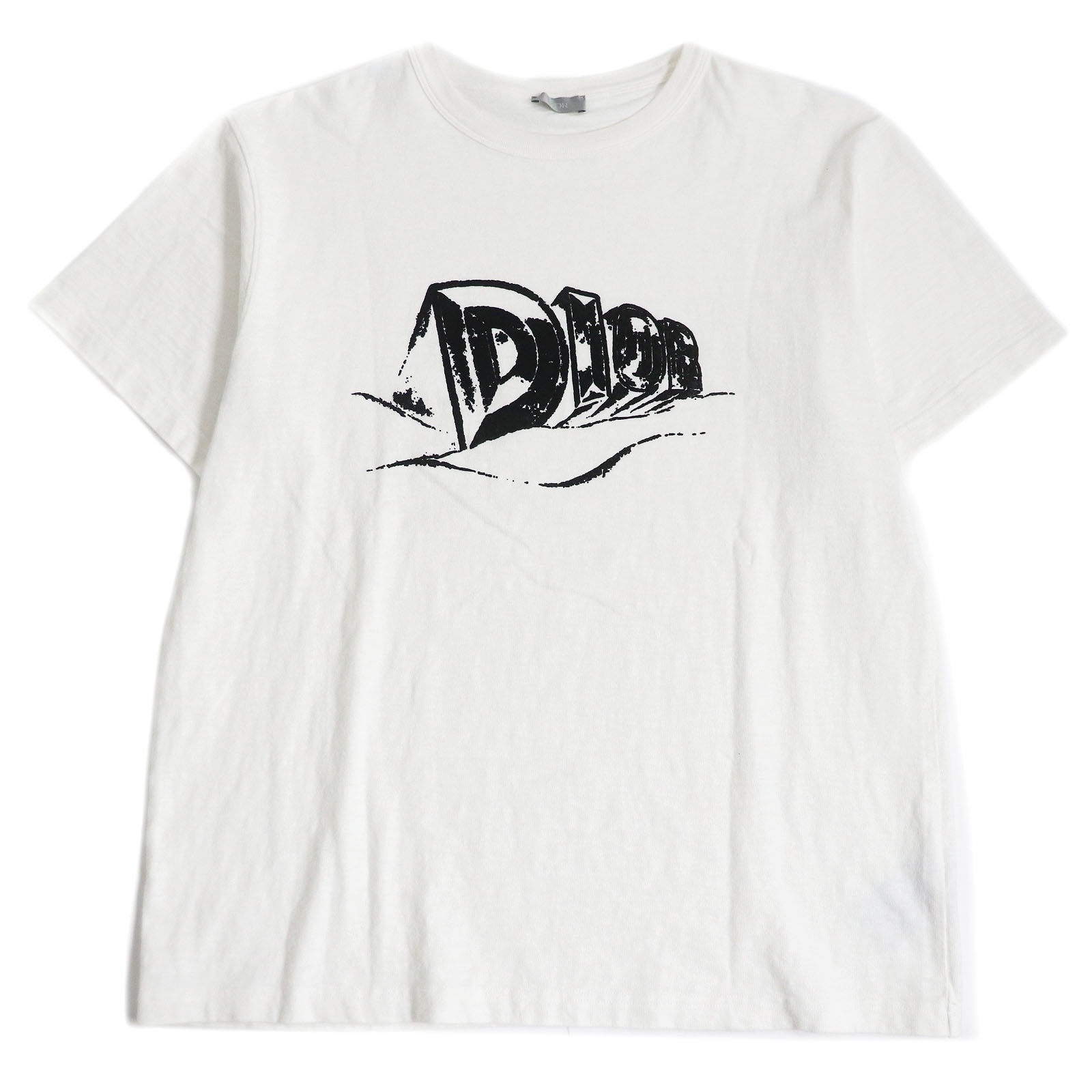 美品 ディオール オム Tシャツ スラブコットン XL 393J696A0849