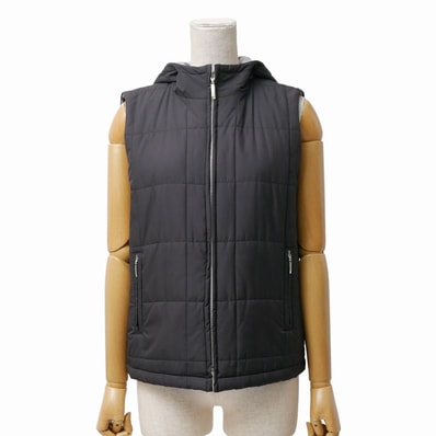 BURBERRY バーバリー ベスト サイズ7 中綿キルティング 裏チェック柄 フード ブランド古着【中古】20260407/RA8886