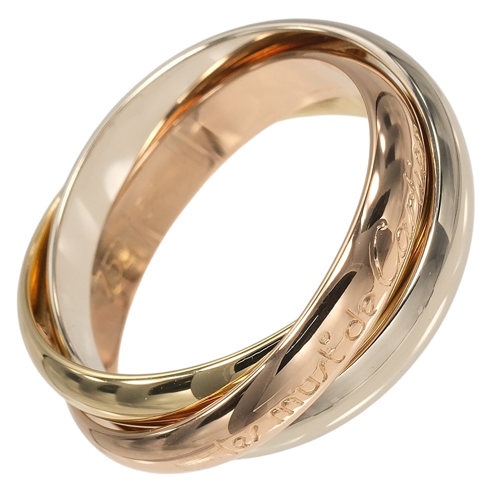 カルティエ トリニティ 3.5mmバンド 14 レディースリング・指輪