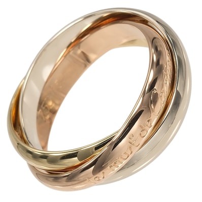 カルティエ トリニティ 3.5mmバンド 14 レディースリング・指輪