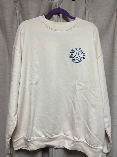 born raised PSG off the pitch crewneck
