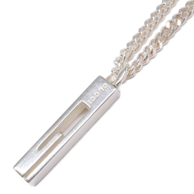 グッチ 【美品】Ag925 カットアウト G バー