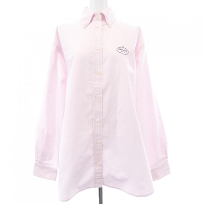 プラダ PRADA エンブロイダリー オックスフォードコットン シャツ P497GR SOOO 14JW シャツ