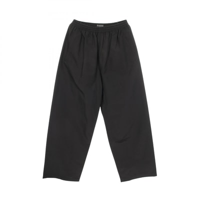 バレンシアガ BALENCIAGA テクニカルファイユミニマルトラッカーバギーパンツ パンツ 衣料品 ボトムス コットン メンズ レディース ブラック系 【中古】