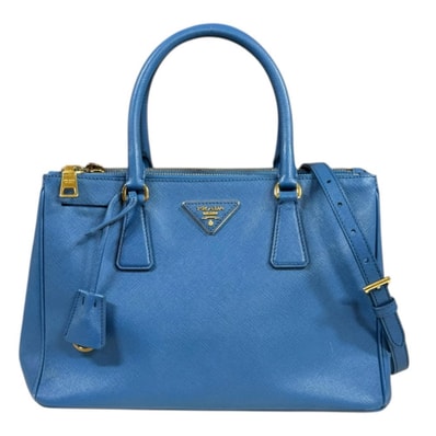 プラダ 2Wayバッグ PRADA ガレリア ショルダーバッグ レザー BN1801 ブルー レディース PRADA 中古
