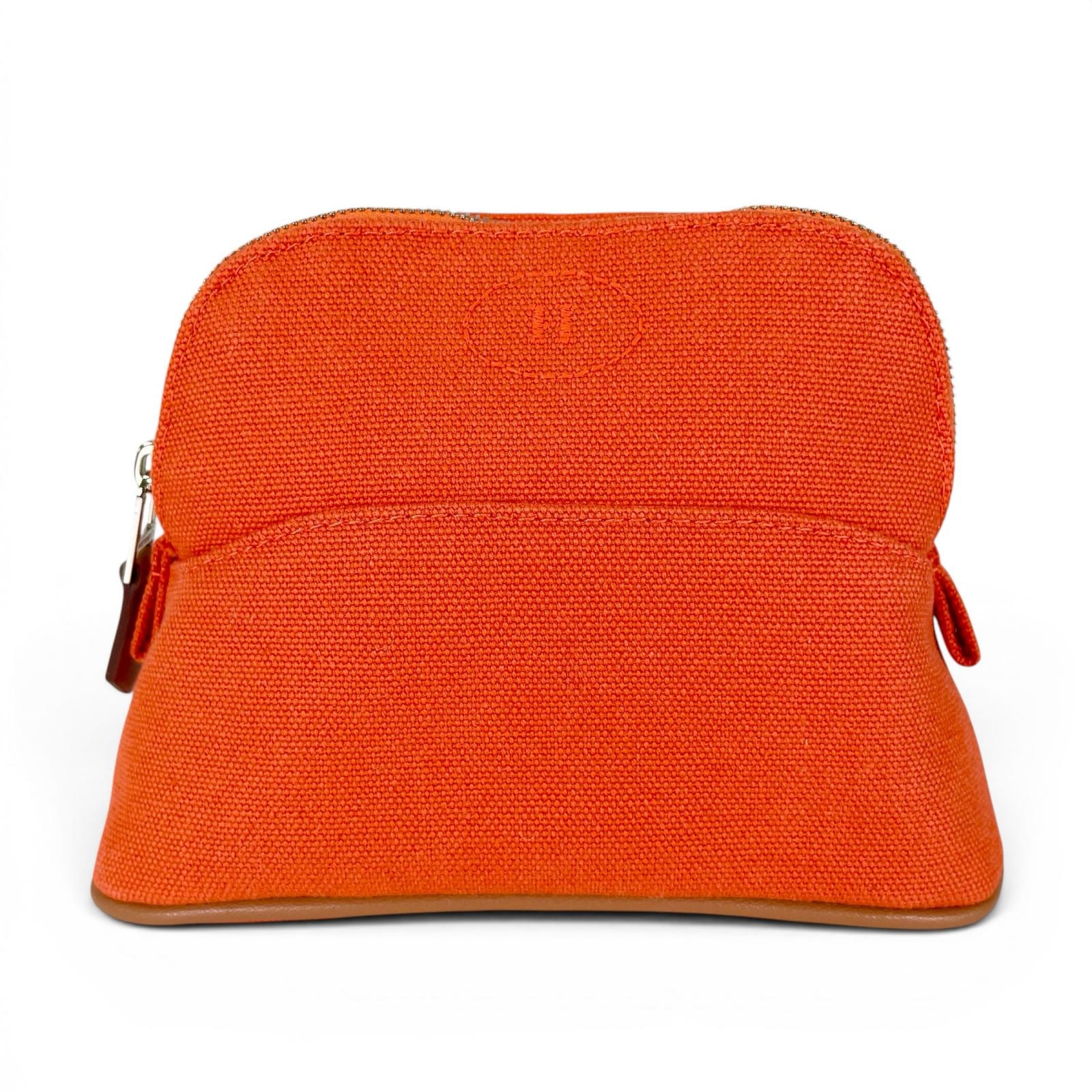 極美品 エルメス ポーチ ボリード ポーチ ミニミニ オレンジ レディース