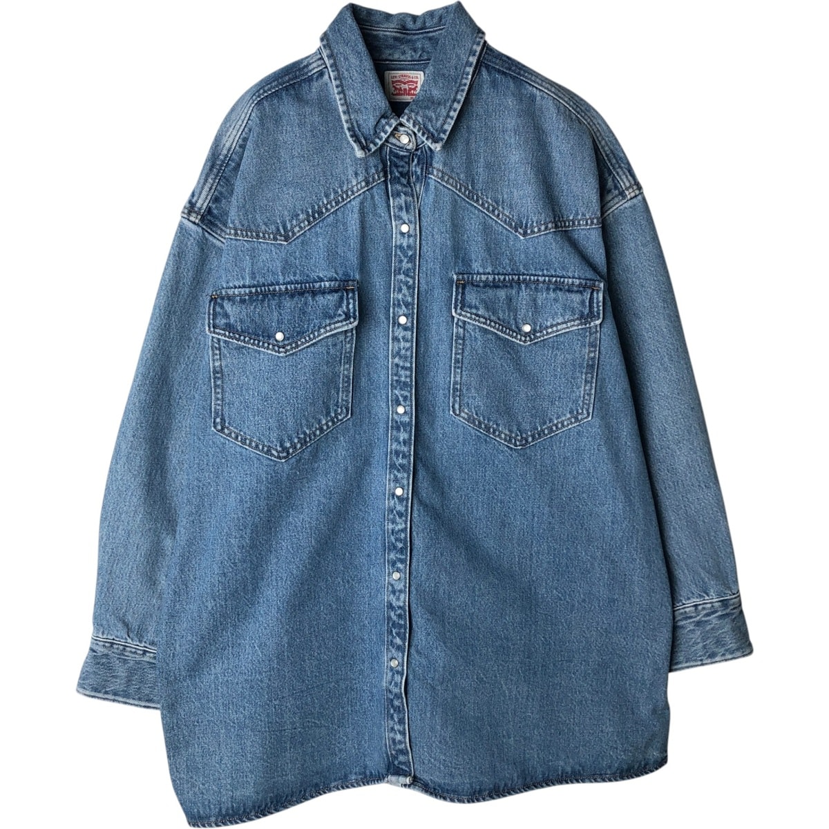 古着 リーバイス Levi's 長袖 デニム ウエスタンシャツ メンズXL相当/eaa633547