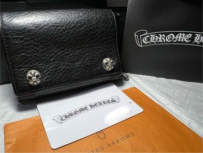 超美品!クロムハーツ フレアボタン3フォールドウォレット 財布