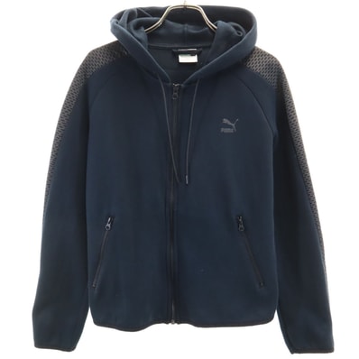 PUMA プーマ 長袖 ジップパーカー L ブラック