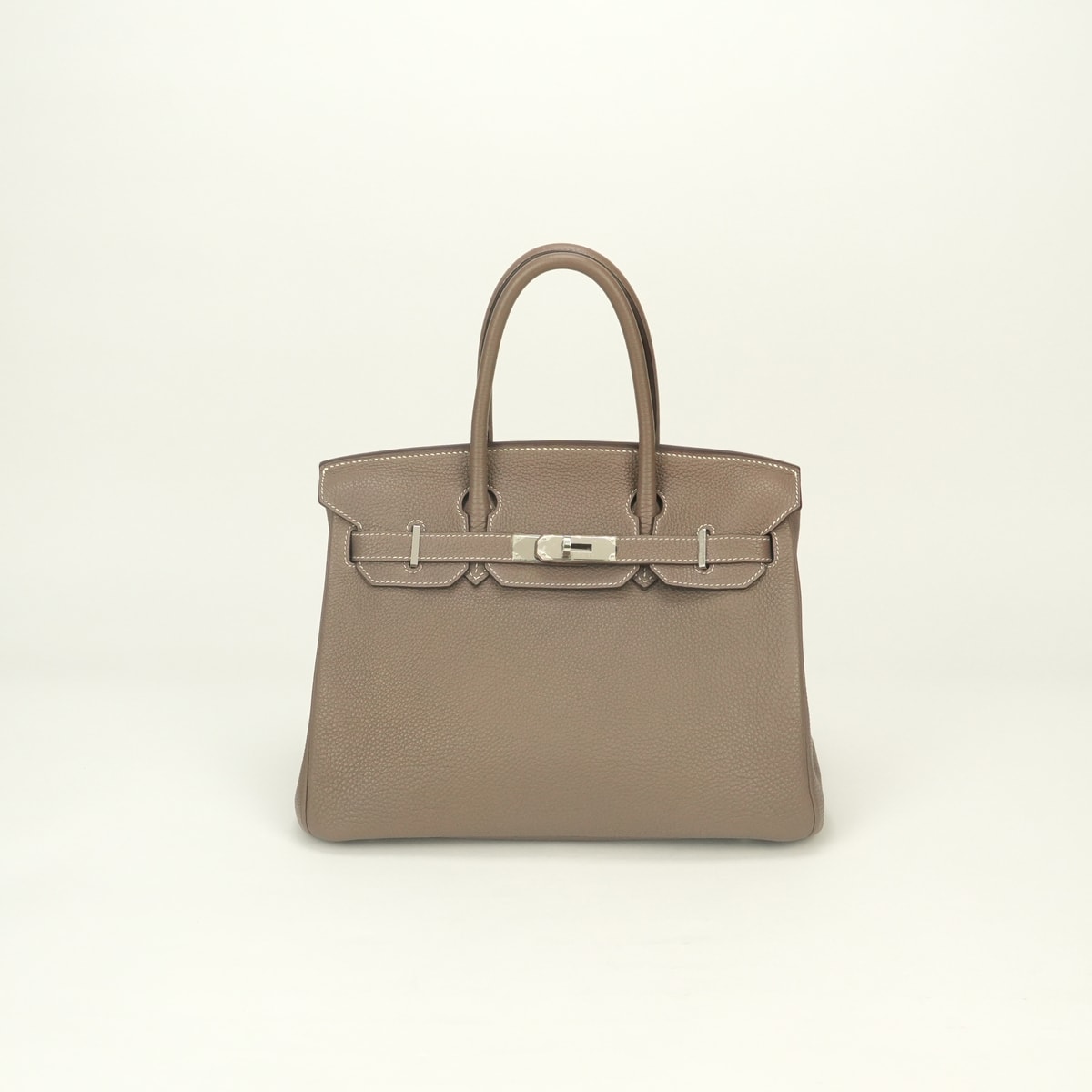 エルメス HERMES バーキン30 バッグ トートバッグ トゴ エトゥープ Etoupe グレー Gray シルバー金具 ハンドバッグ