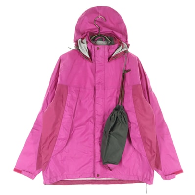 Mizuno ミズノ 長袖 マウンテンパーカー S ピンク アウトドア 収納袋付属