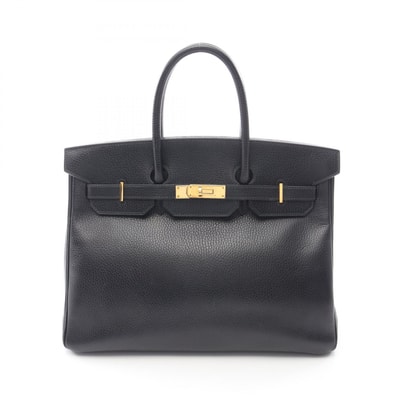 エルメス HERMES バーキン35 ハンドバッグ バッグ レザー アルデンヌ アルデンヌ ブラック(エルメス) ○W刻印(1993年製造) レディース ブラック系 【中古】