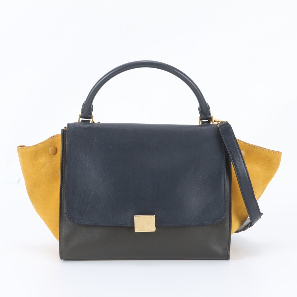 ■極美品 セリーヌ トラペーズ スモールショルダーバッグ レザー