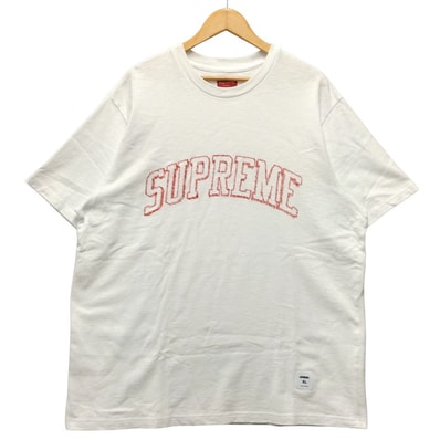 SUPREME シュプリーム 23SS Sketch Embroidered S/S Top スケッチ ロゴ 刺繍 半袖Tシャツ ホワイト サイズ XL 51559
