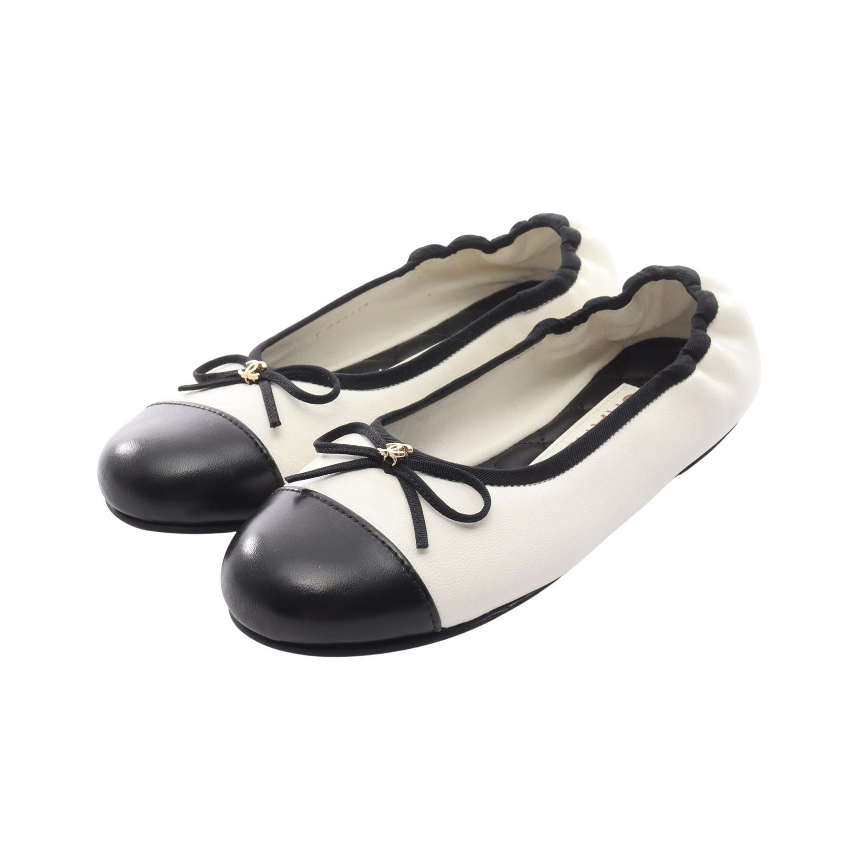 シャネル CHANEL ココマーク パンプス 靴 レザー レディース ホワイト系 / ブラック系 TG46114 【中古】